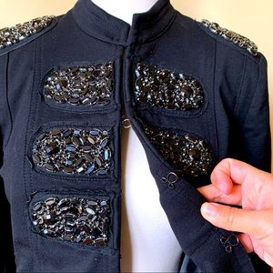Band Ringmaster Military sparkly sequined blazer- great Halloween stage costume!